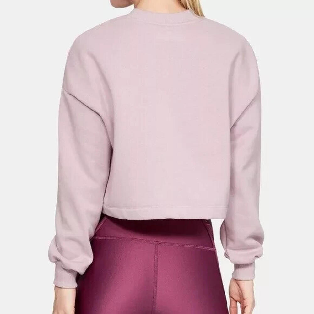 New Under Armour Women's Rival Fleece Cropped Sweatshirt, Size: Large - Picture 4 of 4